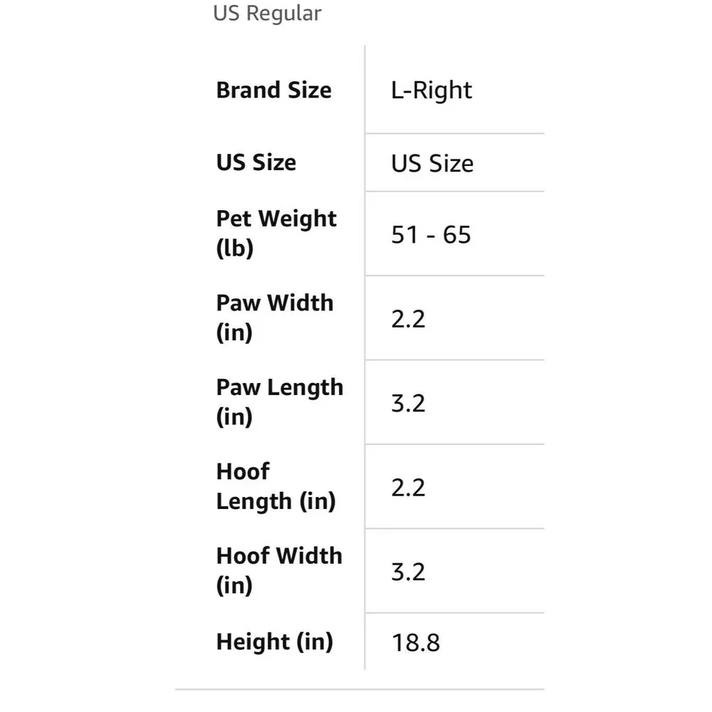 Yoneba large Right Dog Leg Brace -R